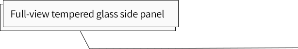 marbleshell-ms21/31 Full-view tempered glass side panel