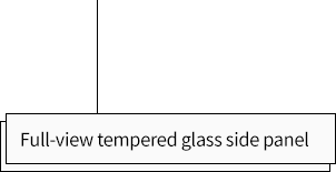 marbleshell-ms21/31 Full-view tempered glass side panel
